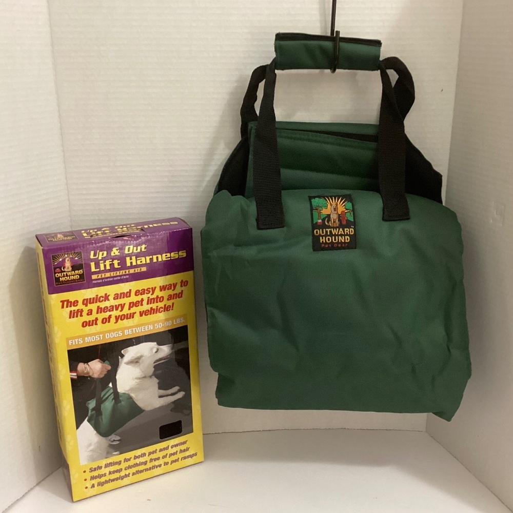 NIB Up & Out Lift Harness - Pet Lifting Aid for Dogs 50-90 Pounds - Green